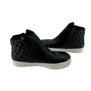 kidpik Black Zip Up High Top Sneakers Size 4 Girl's